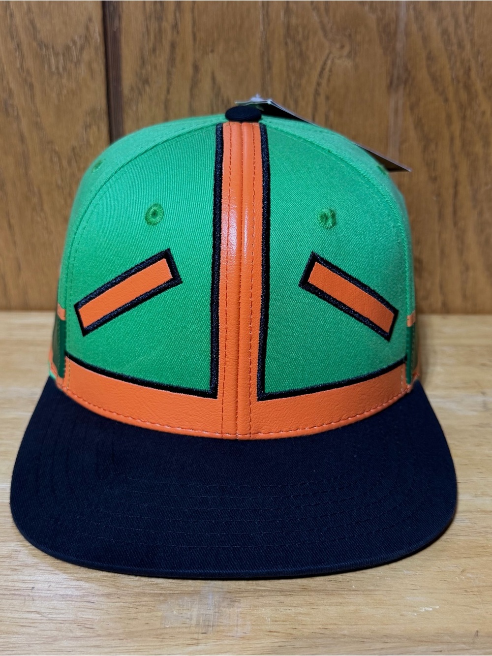 Hunter x Hunter Anime Gon Freecss Snapback Hat Cap Green Orange Bioworld NEW